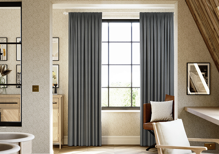 Roslin (Blackout), Dark Grey - Made to Measure Curtains - Image 3